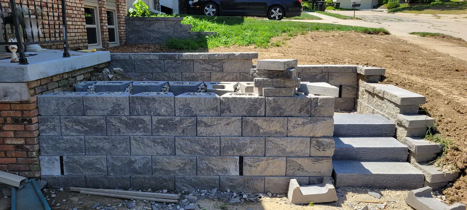 Retaining Walls work by Landwerks Enterprises in the Omaha metro, image 3 of 10