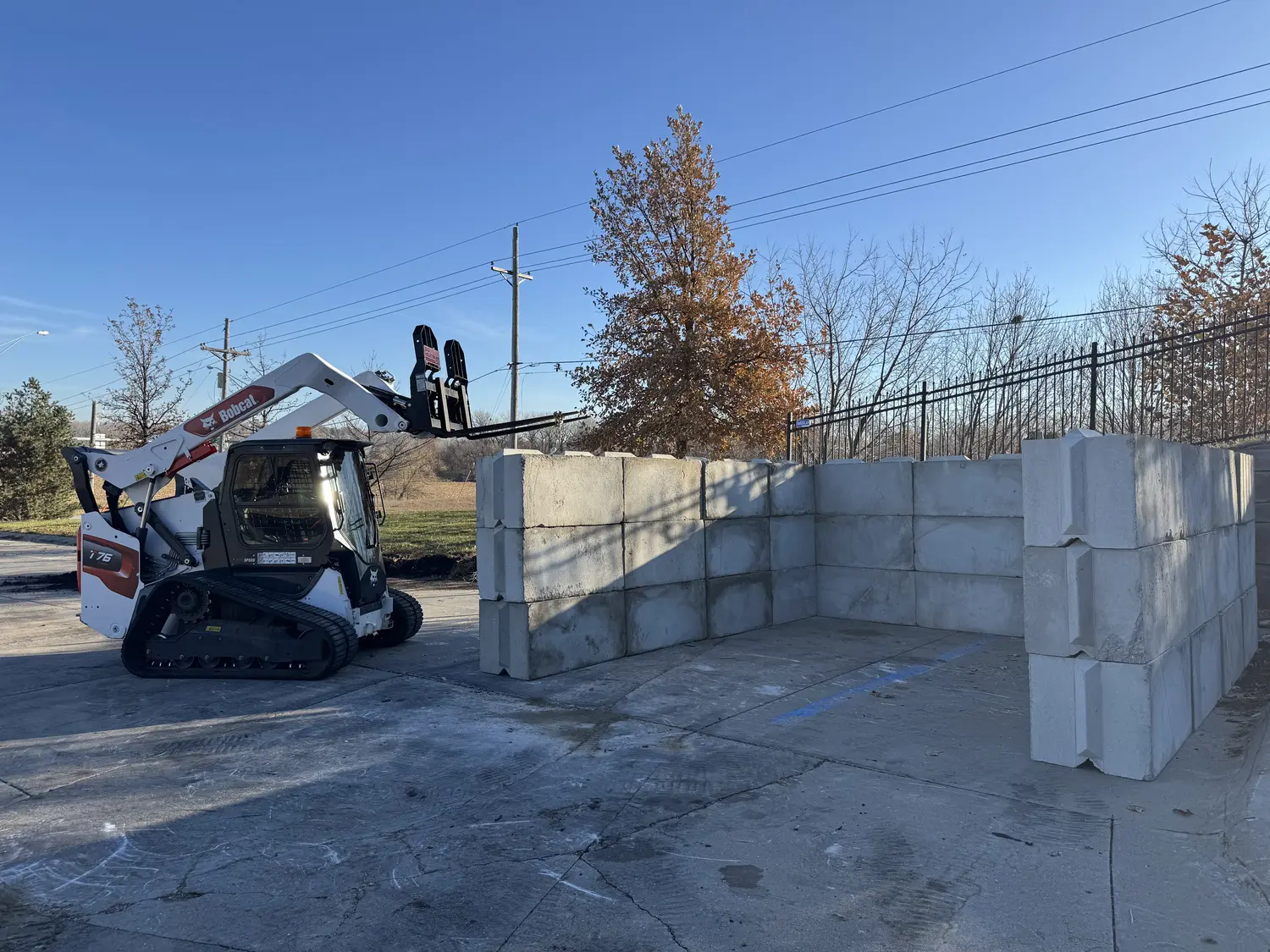 Poured concrete flatwork completed by the Landwerks crew