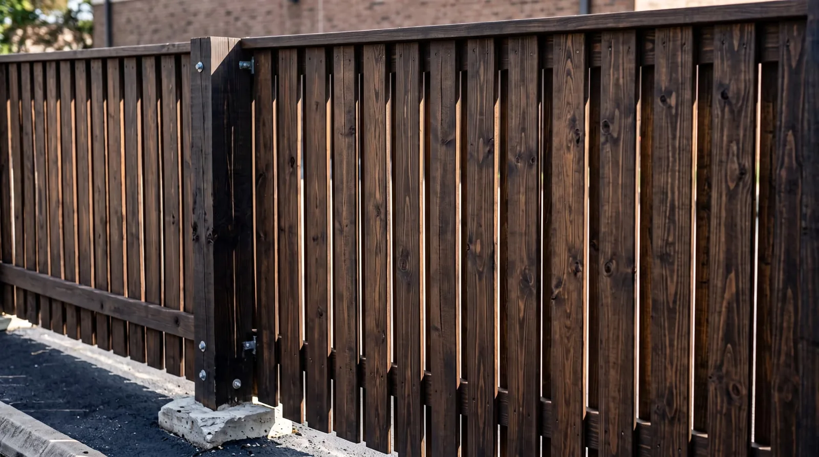 Fence repair work by Landwerks Enterprises.